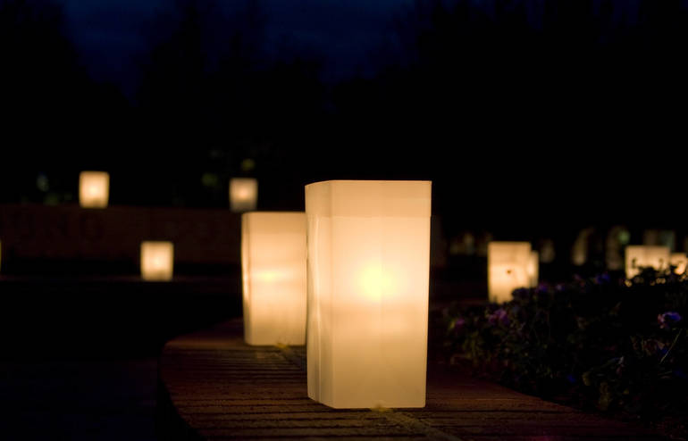 Luminaries at night